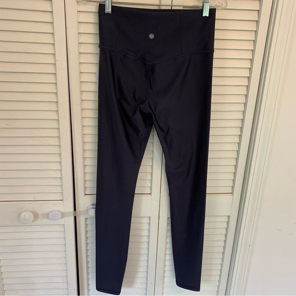NWT Athleta Elation Sheen Tight Legging Stretch Navy Blue Womens S Tall MSRP $99 - Picture 5 of 12